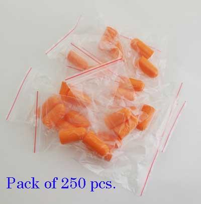Ear plugs soft orange in carton/ 59901021/250 pcs