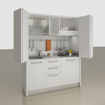 Komplett Mini kjøkken  K 144 DXV vask på høyere side